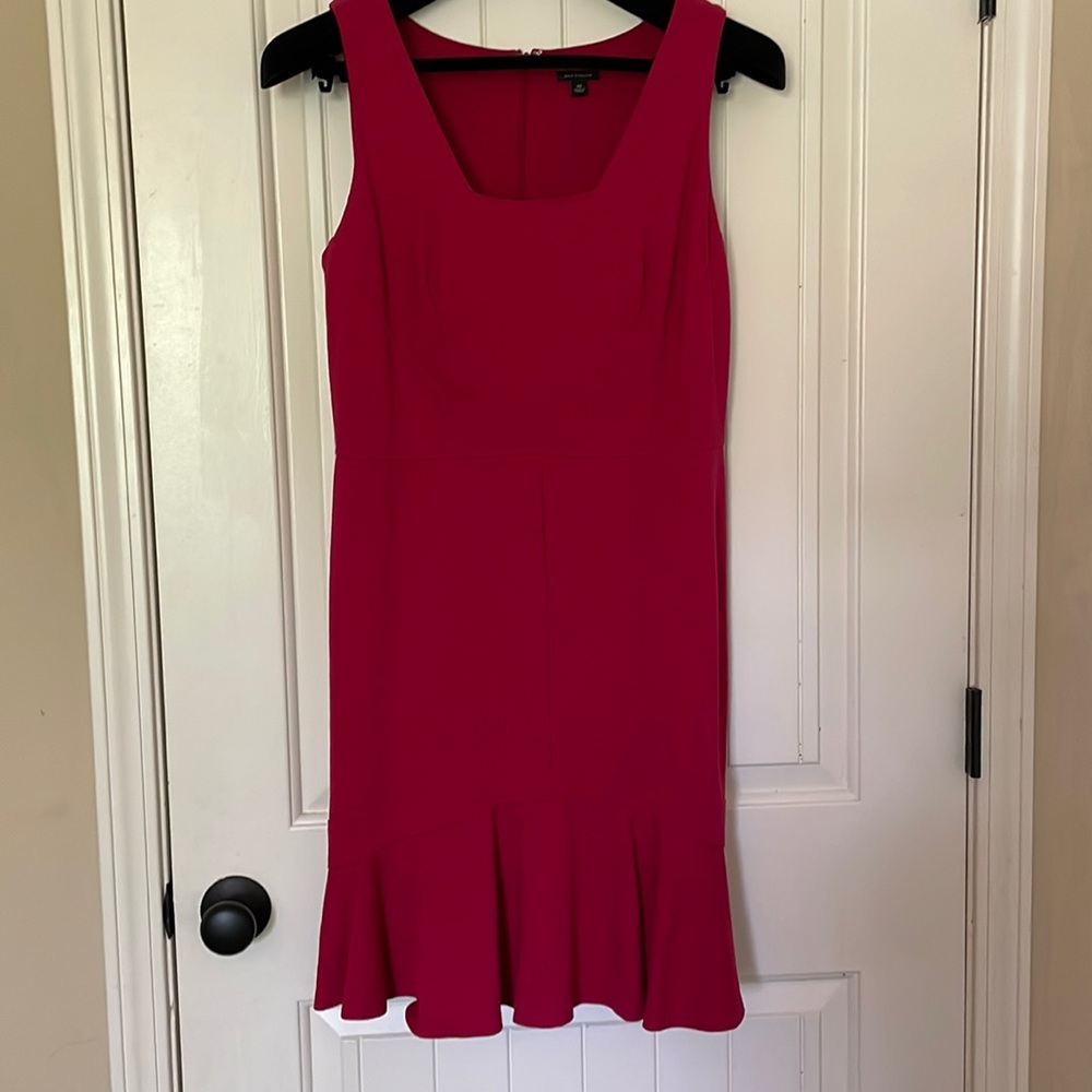 Ann Taylor Red Sleeveless Dress